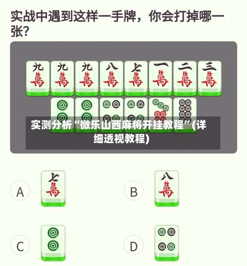 实测分析“微乐山西麻将开挂教程	”(详细透视教程)-第2张图片