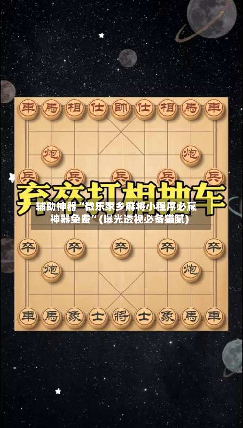 辅助神器“微乐家乡麻将小程序必赢神器免费”(曝光透视必备猫腻)-第2张图片