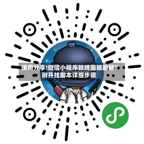 使用分享!微信小程序赣牌圈辅助器	”附开挂脚本详细步骤-第3张图片