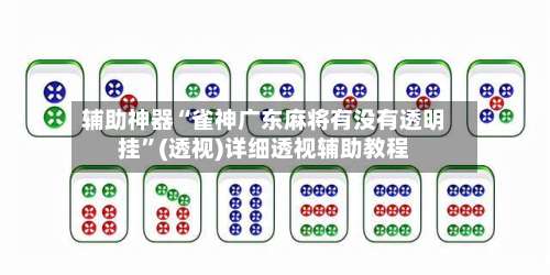 辅助神器“雀神广东麻将有没有透明挂”(透视)详细透视辅助教程-第1张图片