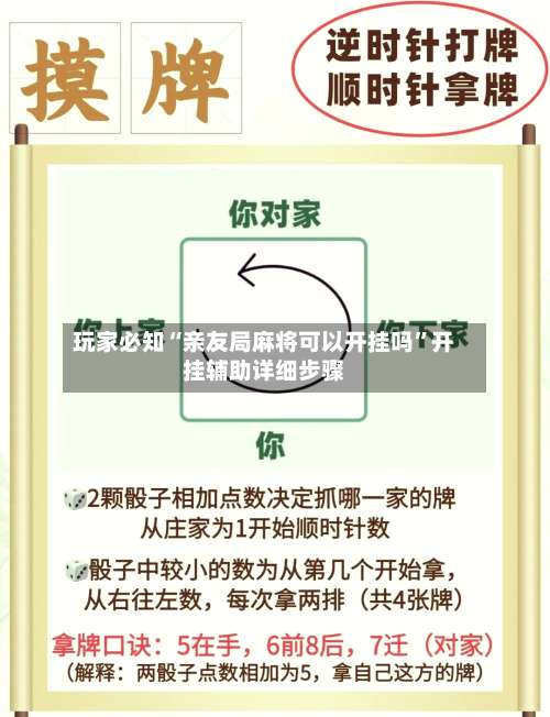 玩家必知“亲友局麻将可以开挂吗”开挂辅助详细步骤-第1张图片