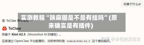 实测教程“陕麻圈是不是有挂吗”(原来确实是有插件)-第3张图片