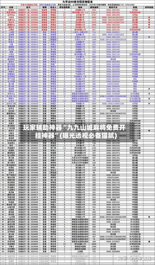 玩家辅助神器“九九山城麻将免费开挂神器”(曝光透视必备猫腻)-第2张图片