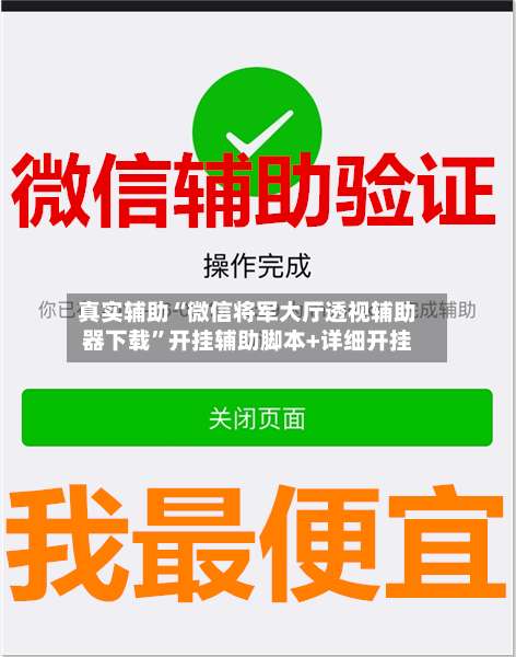 真实辅助“微信将军大厅透视辅助器下载	”开挂辅助脚本+详细开挂-第1张图片