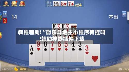 教程辅助!“微乐斗地主小程序有挂吗!辅助神器插件下载-第3张图片