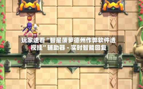 玩家速看“智星菠萝德州作弊软件透视挂”辅助器 - 实时智能回复-第2张图片