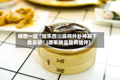 推荐一款“微乐四川麻将外卦神器下载安装”(原来确实是有插件)-第1张图片