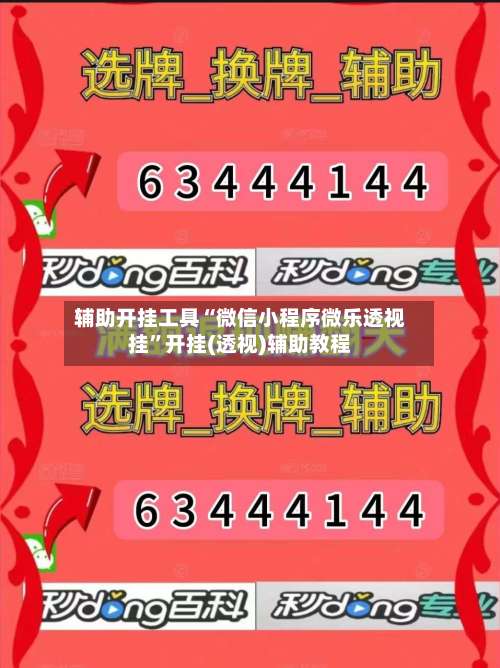 辅助开挂工具“微信小程序微乐透视挂”开挂(透视)辅助教程-第1张图片