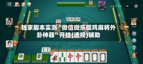 独家脚本实测“微信微乐捉鸡麻将外卦神器	”开挂(透视)辅助-第1张图片