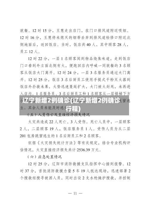 辽宁新增2例确诊(辽宁新增2例确诊行程)-第1张图片