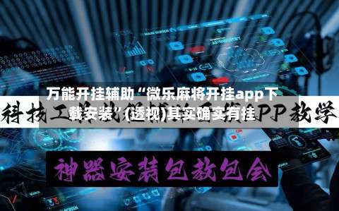 万能开挂辅助“微乐麻将开挂app下载安装”(透视)其实确实有挂-第3张图片