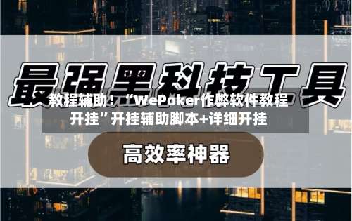 教程辅助！“WePoker作弊软件教程开挂”开挂辅助脚本+详细开挂-第2张图片