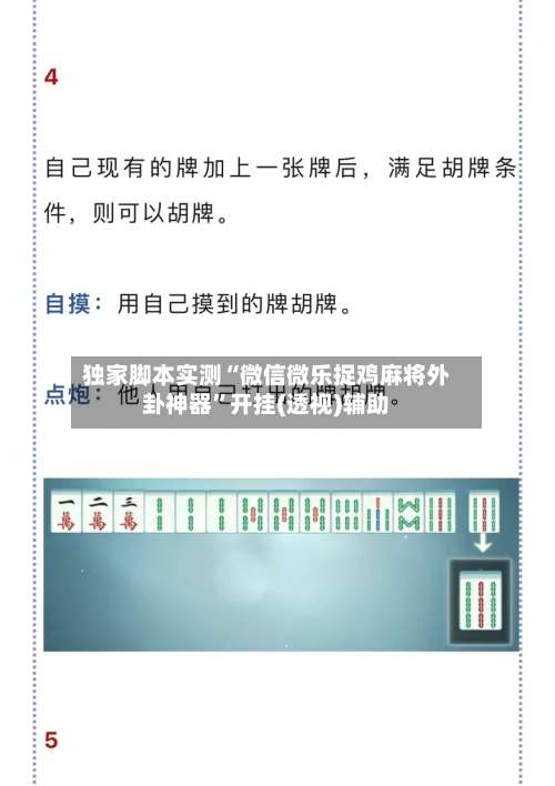 独家脚本实测“微信微乐捉鸡麻将外卦神器	”开挂(透视)辅助-第1张图片