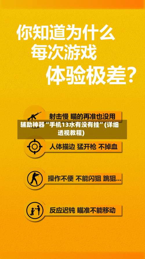 辅助神器“手机13水有没有挂”(详细透视教程)-第3张图片