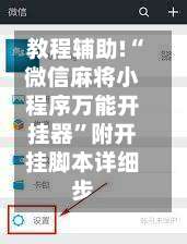 教程辅助!“微信麻将小程序万能开挂器”附开挂脚本详细步-第1张图片