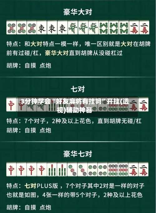 3分钟学会“好友麻将有挂吗	”开挂(透视)辅助神器-第2张图片