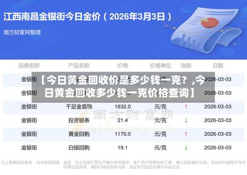 【今日黄金回收价是多少钱一克？,今日黄金回收多少钱一克价格查询】-第3张图片