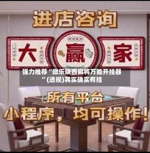 强力推荐“微乐陕西麻将万能开挂器	”(透视)其实确实有挂-第1张图片