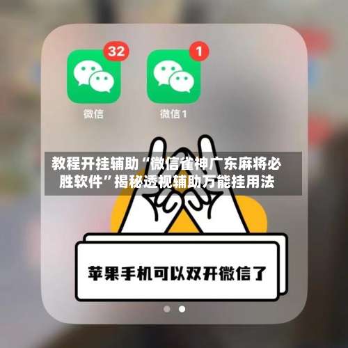 教程开挂辅助“微信雀神广东麻将必胜软件”揭秘透视辅助万能挂用法-第3张图片