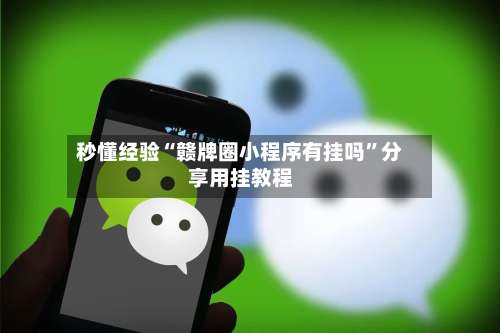 秒懂经验“赣牌圈小程序有挂吗	”分享用挂教程-第1张图片