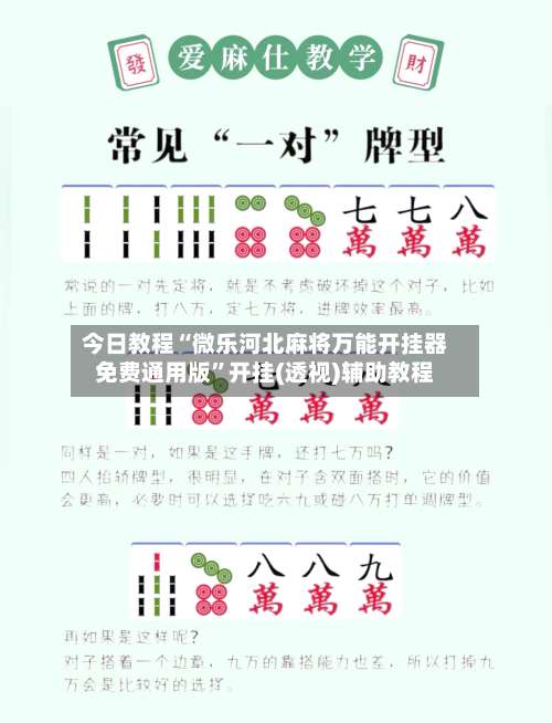 今日教程“微乐河北麻将万能开挂器免费通用版”开挂(透视)辅助教程-第2张图片