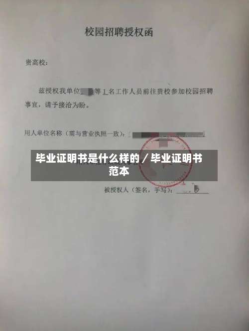 毕业证明书是什么样的／毕业证明书范本-第2张图片