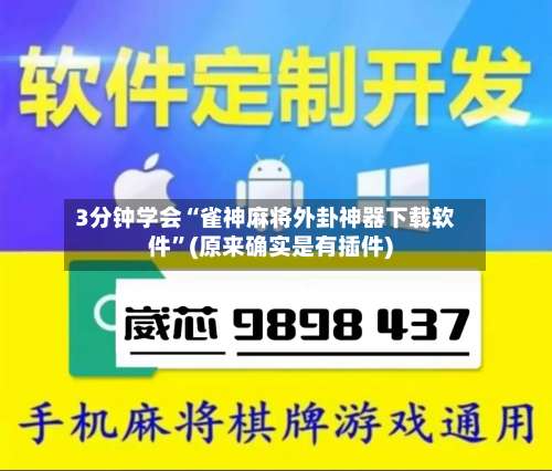 3分钟学会“雀神麻将外卦神器下载软件”(原来确实是有插件)-第2张图片