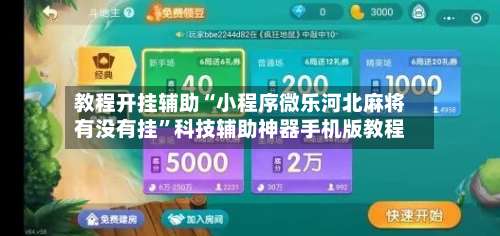 教程开挂辅助“小程序微乐河北麻将有没有挂”科技辅助神器手机版教程-第1张图片