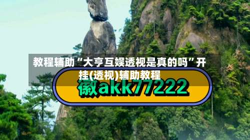 教程辅助“大亨互娱透视是真的吗”开挂(透视)辅助教程-第2张图片