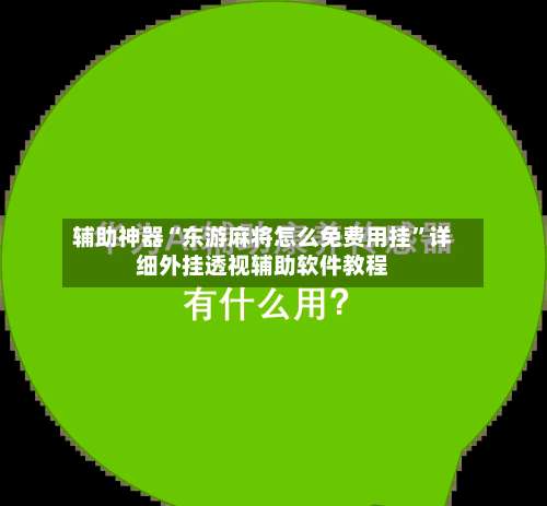 辅助神器“东游麻将怎么免费用挂”详细外挂透视辅助软件教程-第1张图片