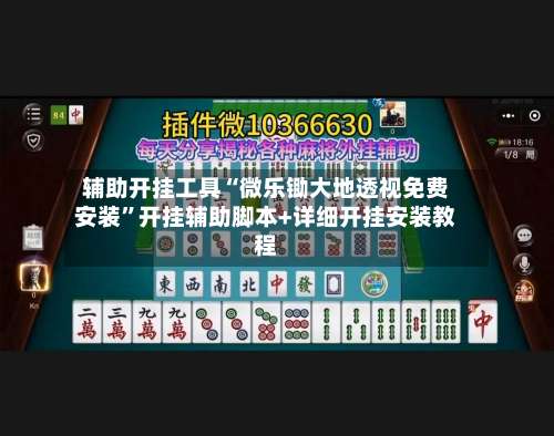 辅助开挂工具“微乐锄大地透视免费安装”开挂辅助脚本+详细开挂安装教程-第1张图片