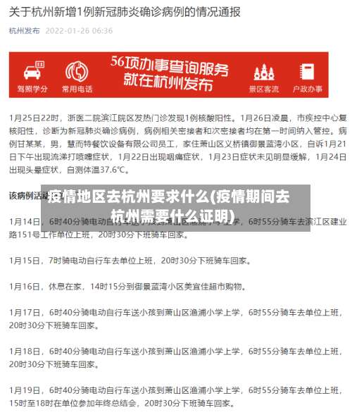 疫情地区去杭州要求什么(疫情期间去杭州需要什么证明)-第3张图片