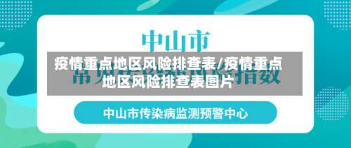 疫情重点地区风险排查表/疫情重点地区风险排查表图片-第1张图片
