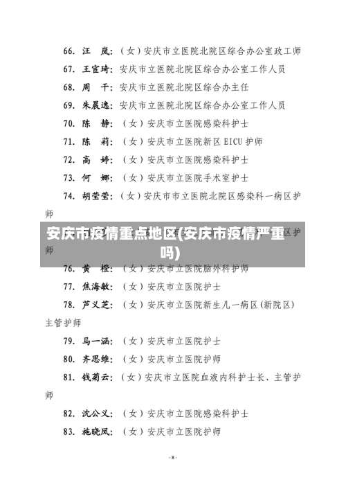 安庆市疫情重点地区(安庆市疫情严重吗)-第3张图片