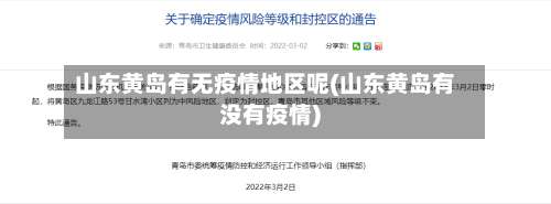 山东黄岛有无疫情地区呢(山东黄岛有没有疫情)-第3张图片