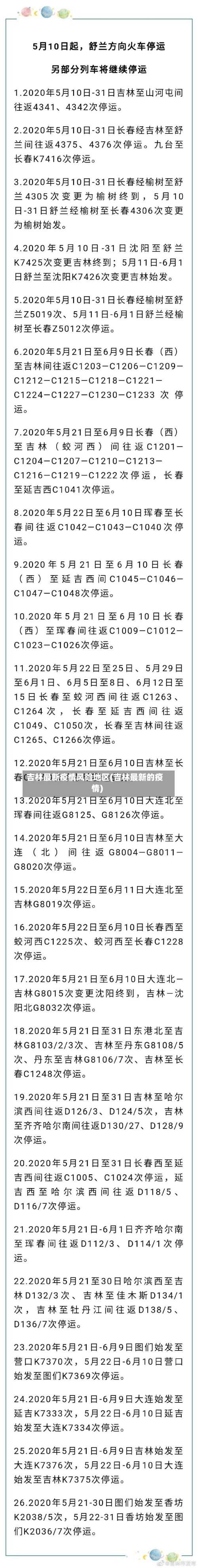 吉林最新疫情风险地区(吉林最新的疫情)-第3张图片