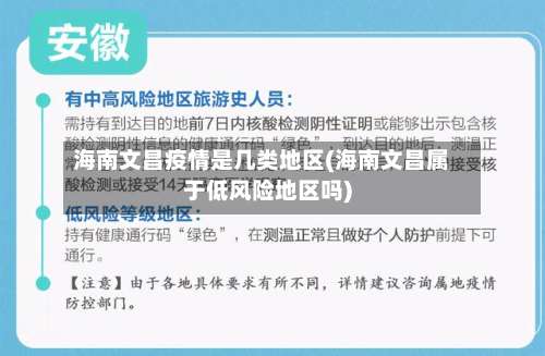 海南文昌疫情是几类地区(海南文昌属于低风险地区吗)-第3张图片